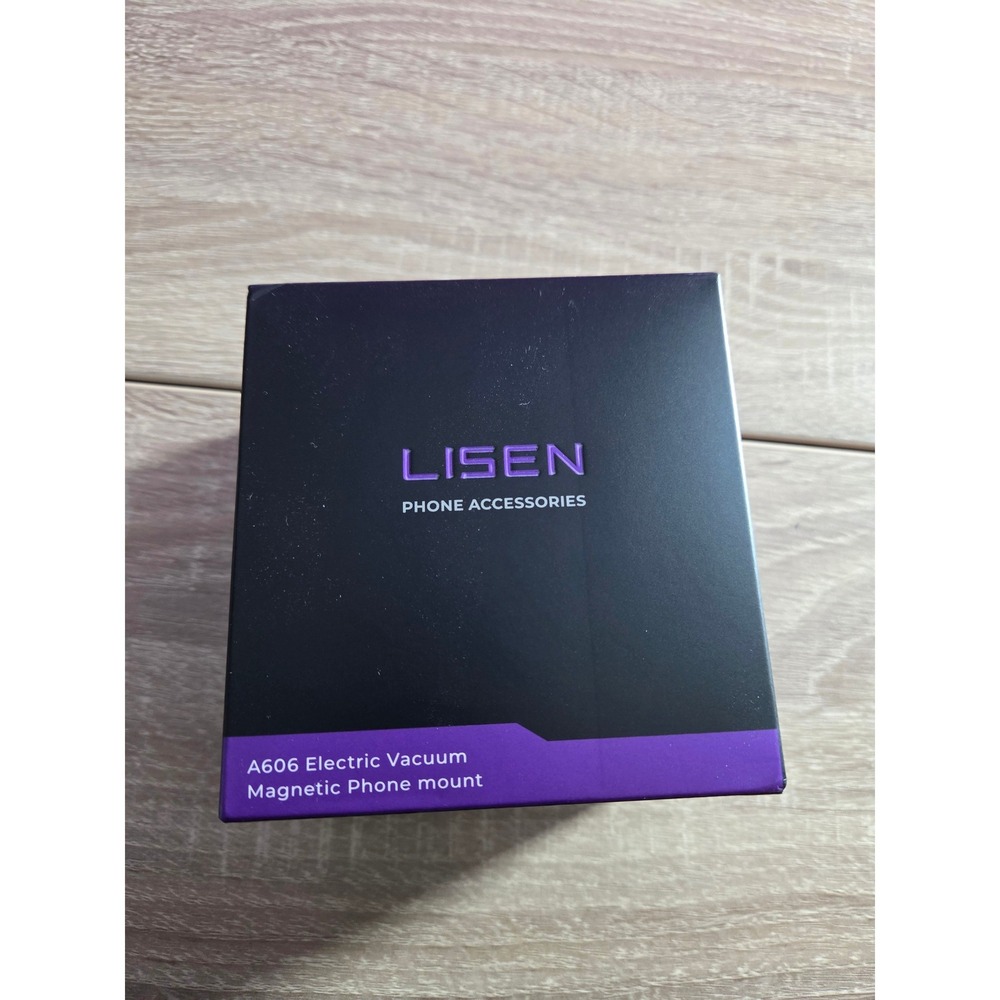 LISEN A606 Electric Vacuum Magnetic Phone Mount‎ Silver 2E7167 New